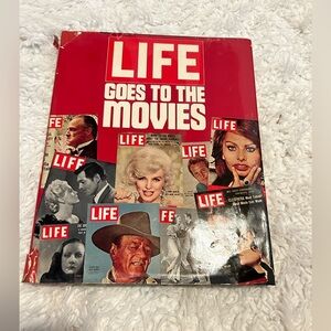 LIFE Goes to the Movies VTG book 1975 paper dust cover damaged